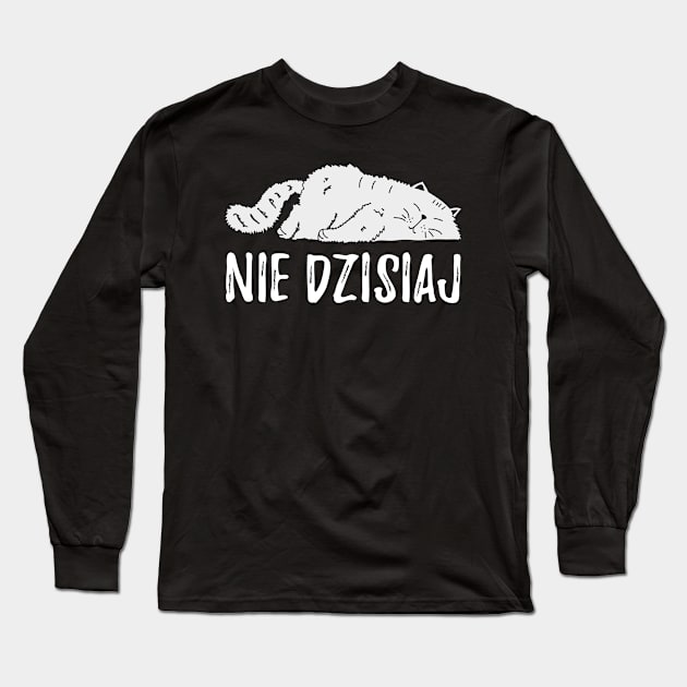 Funny Polish Cat Long Sleeve T-Shirt by sqwear